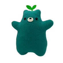 Load image into Gallery viewer, teal sprout bear plush
