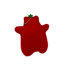 Load image into Gallery viewer, baby red strawberry bear keychain
