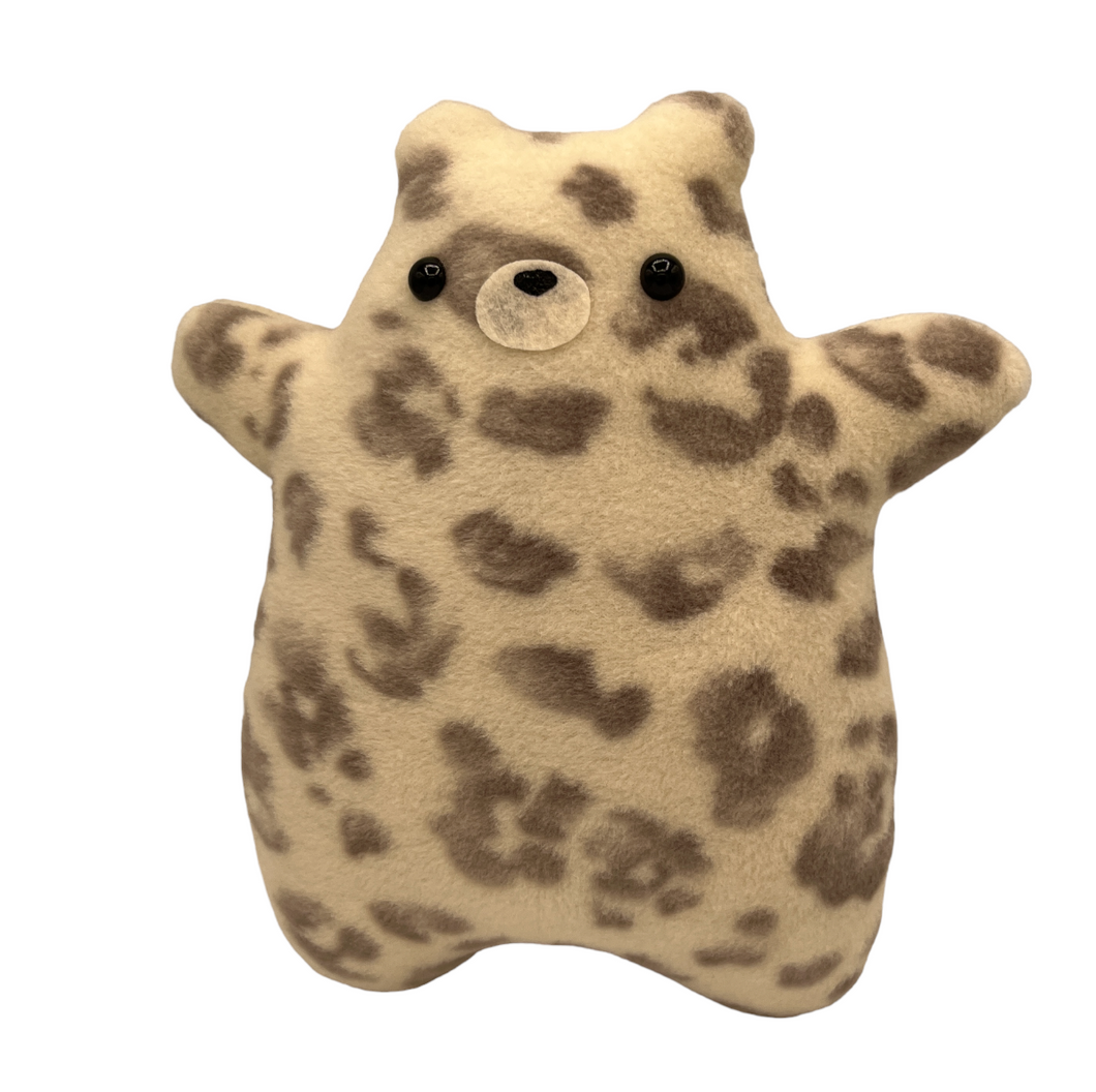 cheetah bear plush (baby or big)