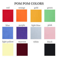 Load image into Gallery viewer, baby pom pom bear (customizable colors and keychain available)
