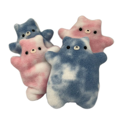 pink or blue cloud baby bear (bean or stuffed)
