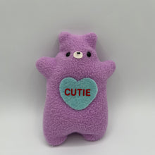 Load image into Gallery viewer, candy heart baby bear (bean or stuffed)
